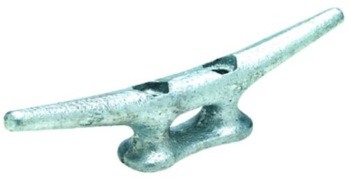 Open Based Galvanized Dock Cleat - 4in.