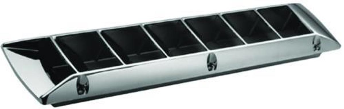 Plastic Louvered Vent - Chrome
