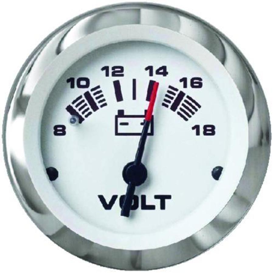 Lido 2in. Voltmeter - 8-18V DC