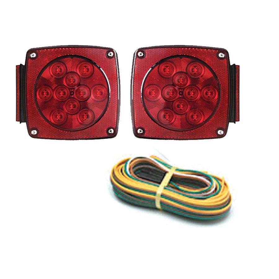 Under 80in. Waterproof LED Trailer Light Set