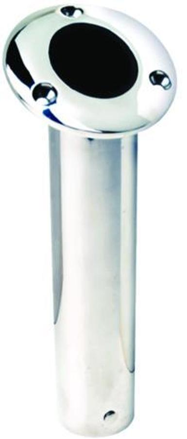 Stainless Steel Closed End 2in. Flush Mount Rod Holder - 30 deg. (Black)