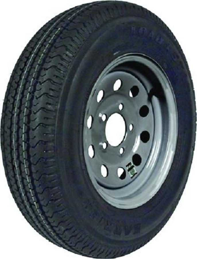 KR25 12in. Bias Tire and Galvanized Spoke Wheel Assembly - Max Load 1220lbs. - 5 Lug
