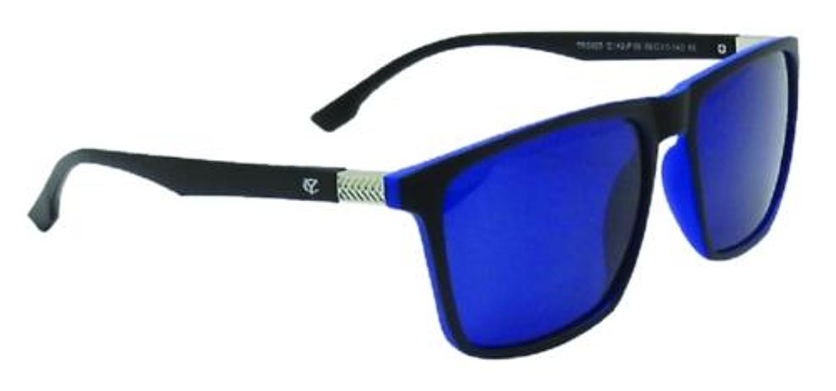 Monroe Polarized Sunglasses - Matte Black/Blue / Dark Blue Mirror Lens