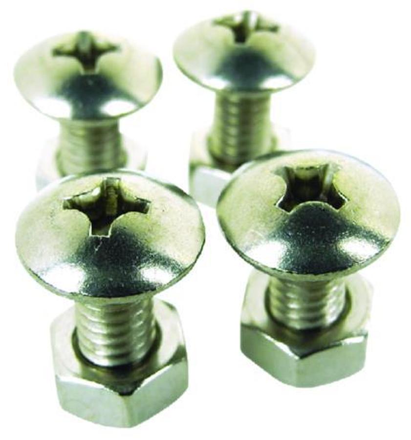 License Plate With Machine Screw & Nut