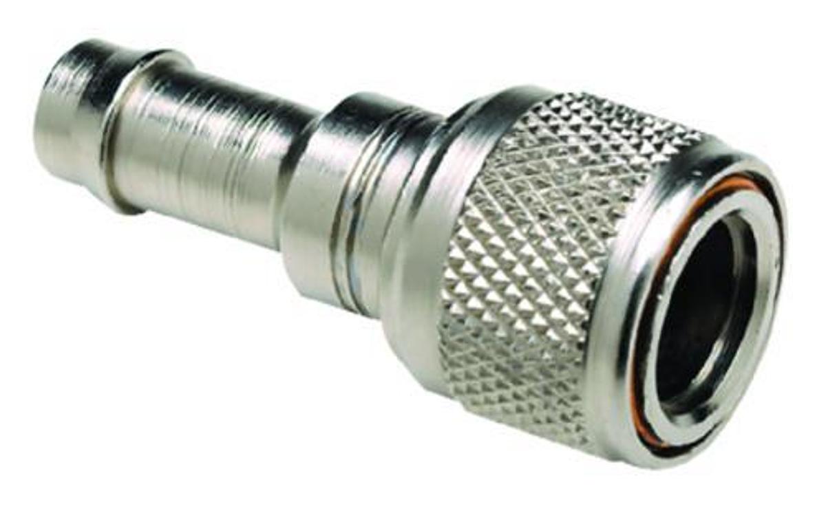 Deluxe Fuel Connector for Chrysler/Force w/Chrome Plated Brass Female Hose Fitting - 3/8in. Barb