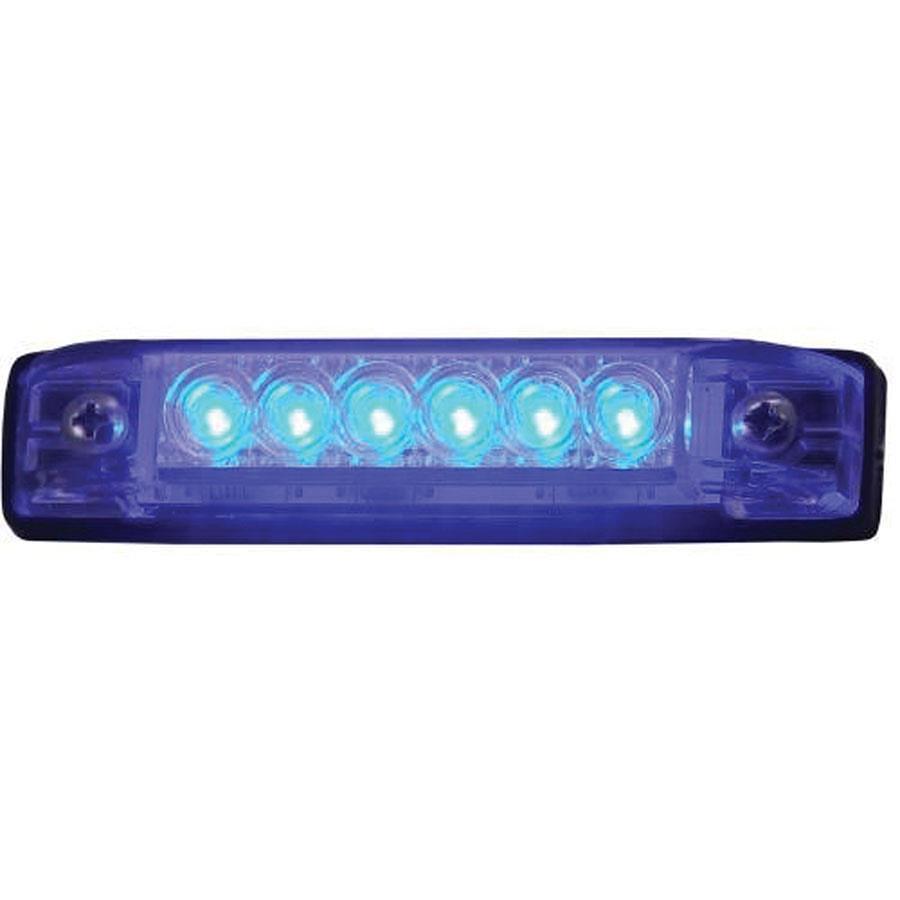 Slim Line LED Utility Strip Light - 6in. L - Blue