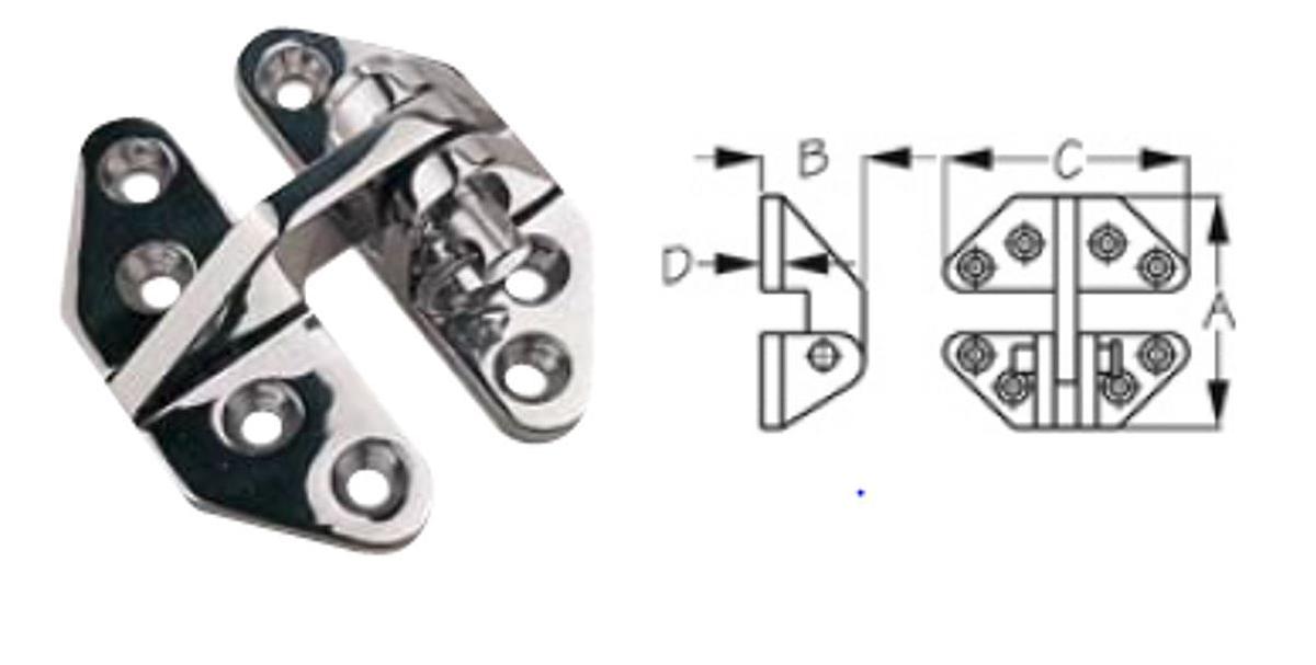 Stainless Steel Hatch Hinge