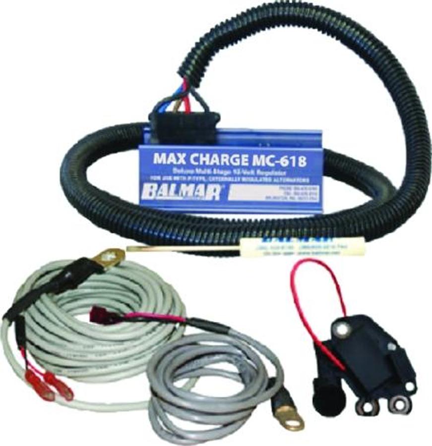 Max Charge MC618 Voltage Regulator with Temp Sensor - 12V