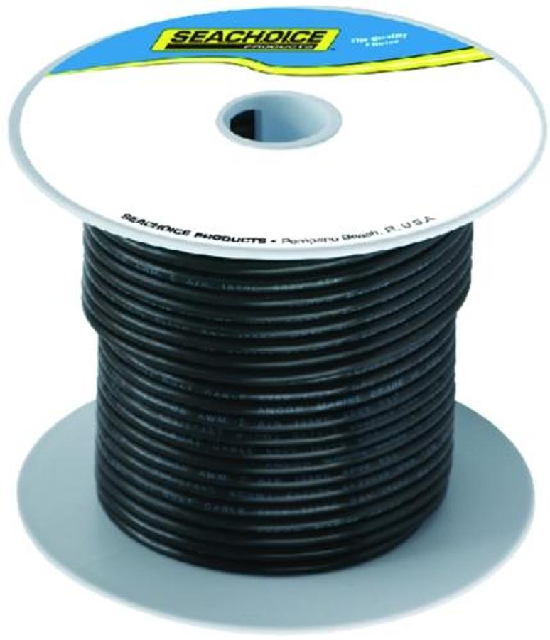 12 AWG Tinned Copper Marine Wire - 100ft. - Black