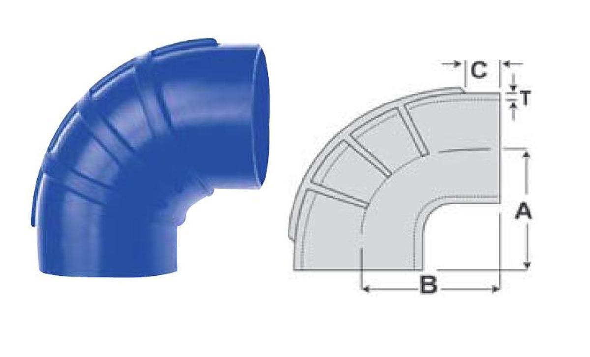 Silicone 90 Deg. Elbow - 4in.