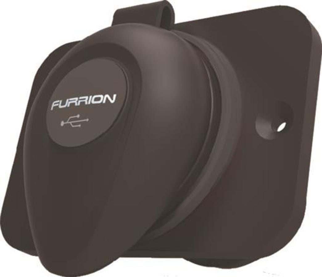 Dual RV USB Charger - Black/Red