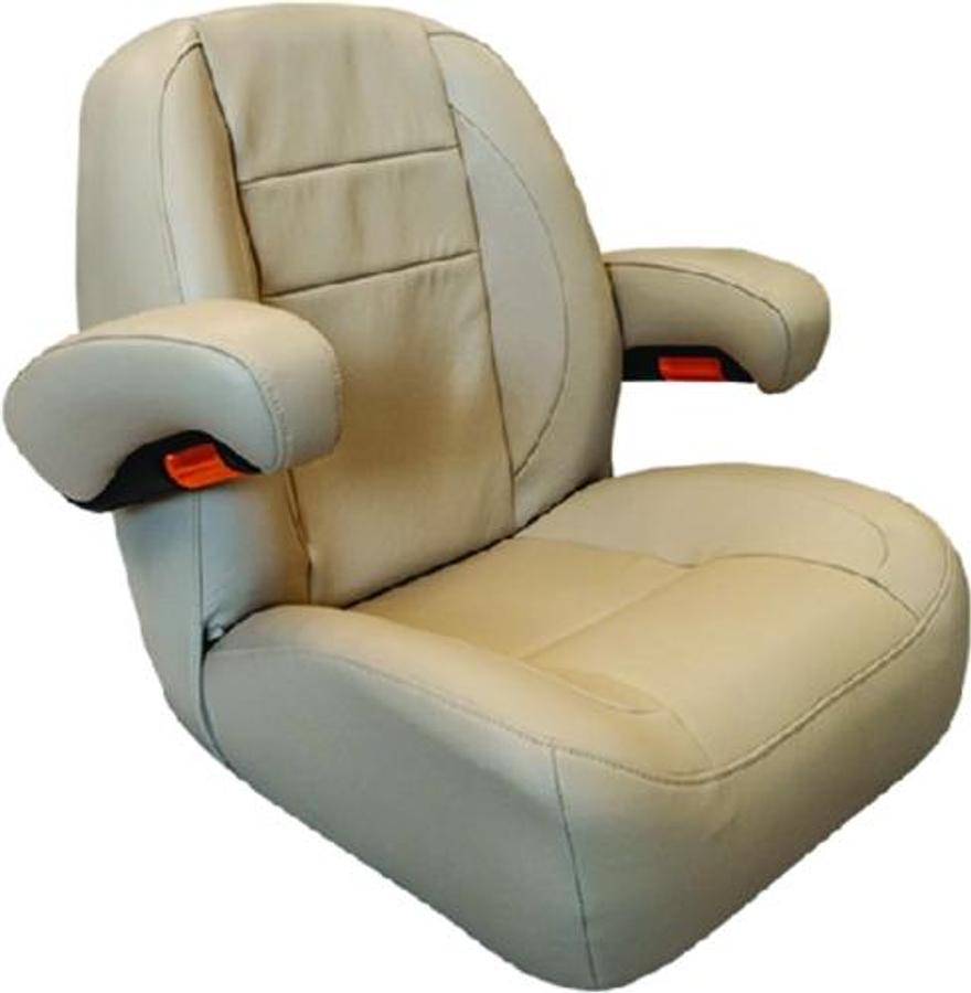 Pontoon Helm Fixed Chair - Cream