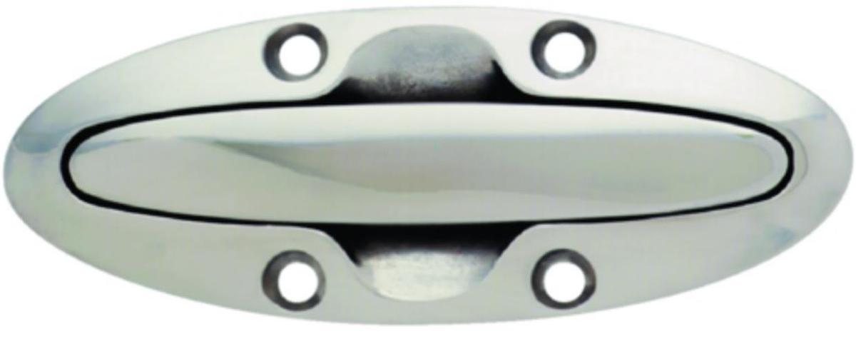 Flush Cleat - 4-1/2in.L x 2in.W - 4-Hole Mount