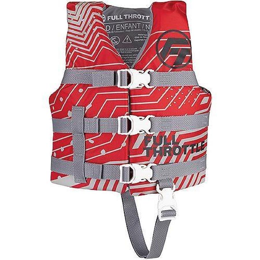 Nylon Child Life Vest - Red