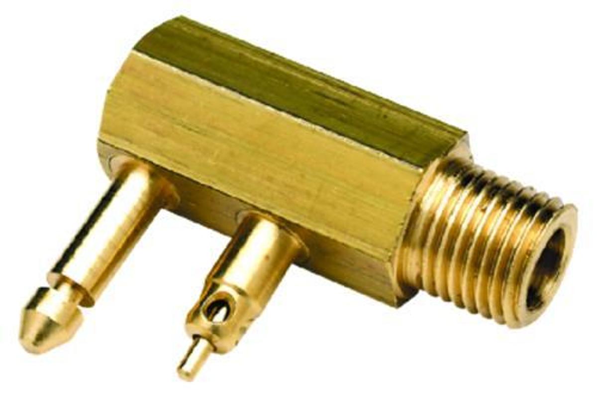 Deluxe Fuel Connector for OMC w/ Brass Male Tank Fitting - 1/4in. NPT