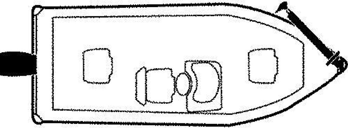 V-Hull Fishing Boats and V-Hull Narrow Bass Boat Covers - 14ft. - 16ft.