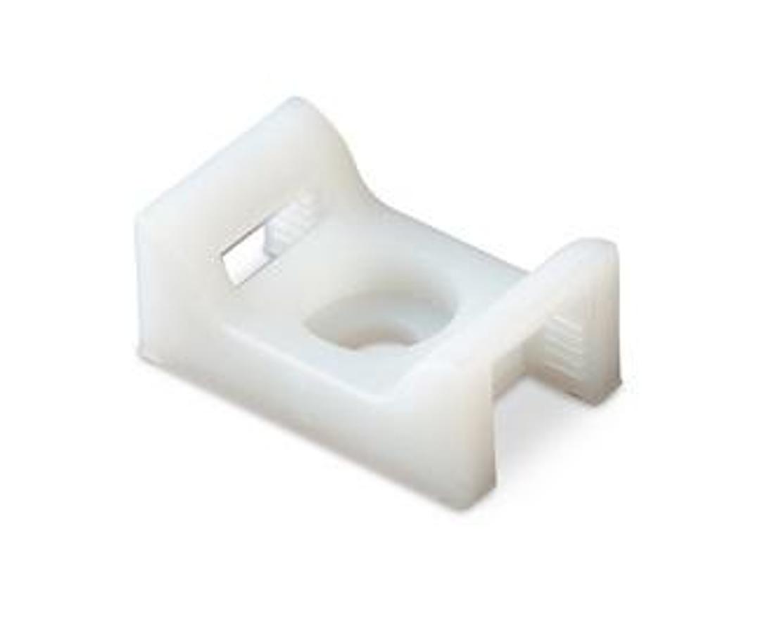 Cable Tie Screw Mounts - Natural - 100/pk