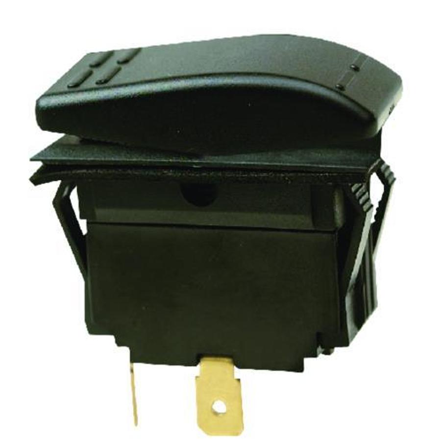 SPST Non-Illuminated (On)/Off Rocker Switch - Black