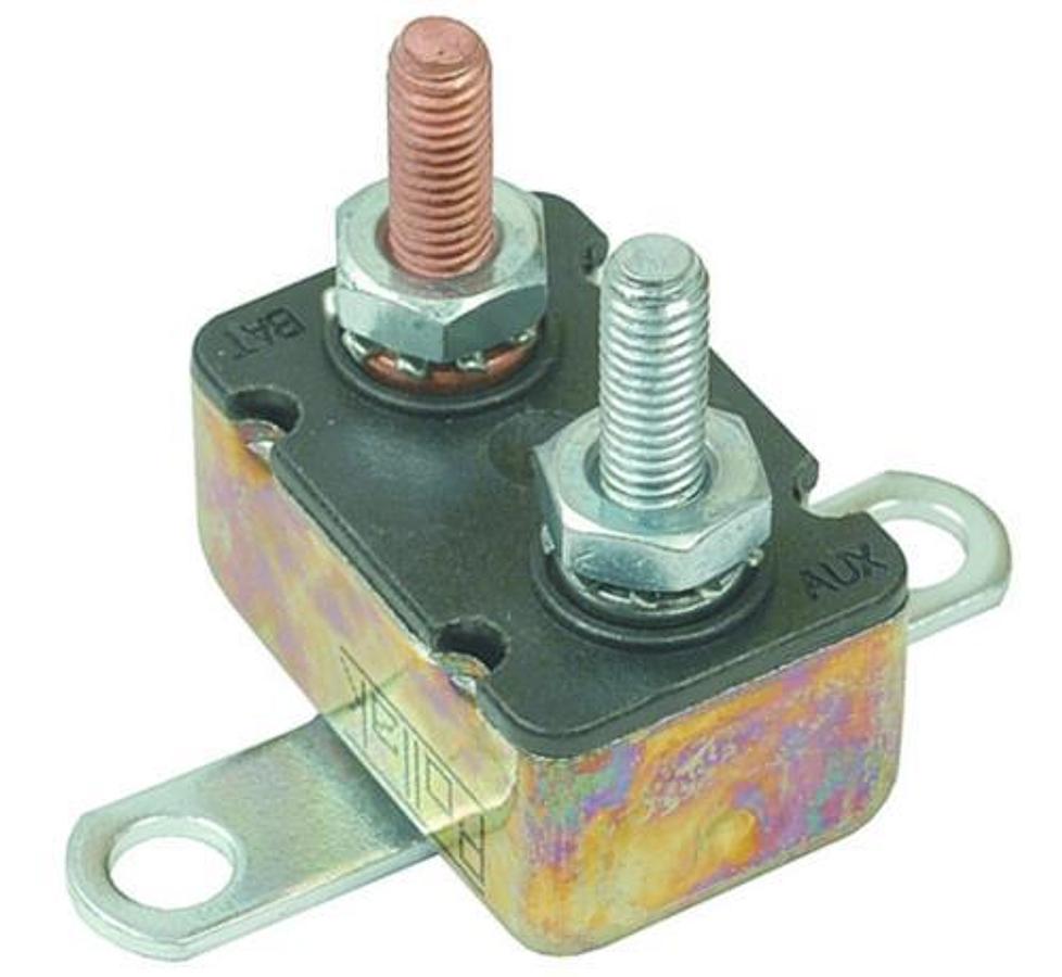 Automatic Reset Circuit Breaker w/ Bracket - 30 Amps