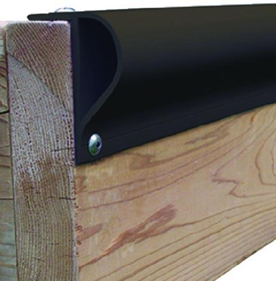 Slant P Dock Profile - 3 x 8ft. (24ft,) - Black