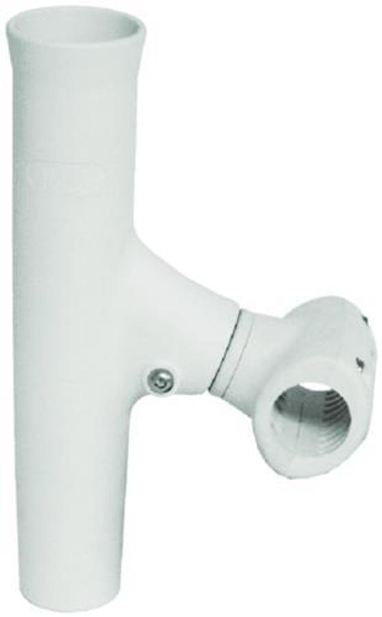 Plastic Clamp On Rod Holder - 1-3/4in. ID, Fits 7/8in. to 1in. Dia. - White