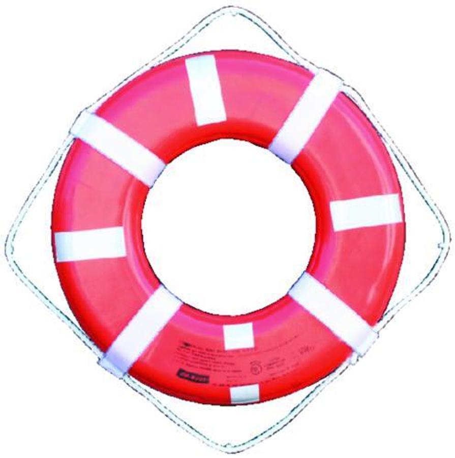 G Style Life Ring with Straps and Reflective Tape - 24in. - Orange