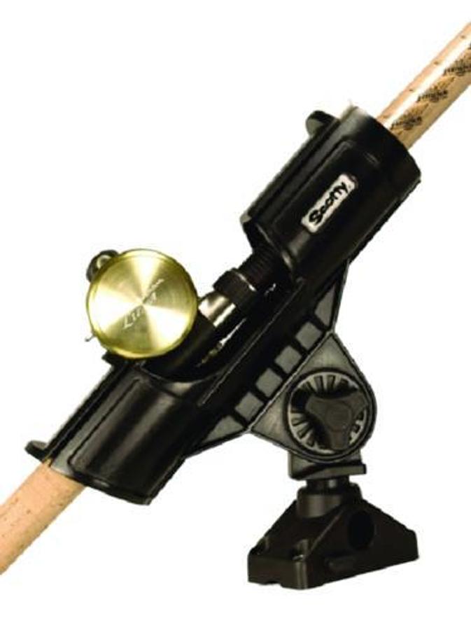 Orca Rod Holder with Side/Deck Mount - Black