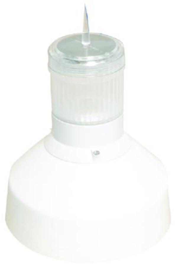 Solar Rechargeable Piling Cap Light with 6 Preinstalled LED Colors