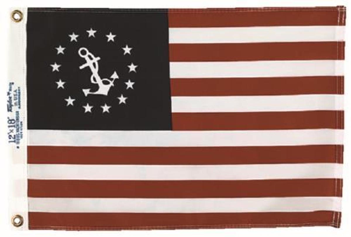 Dyed U.S. Yacht Ensign - 12in. x 18in.