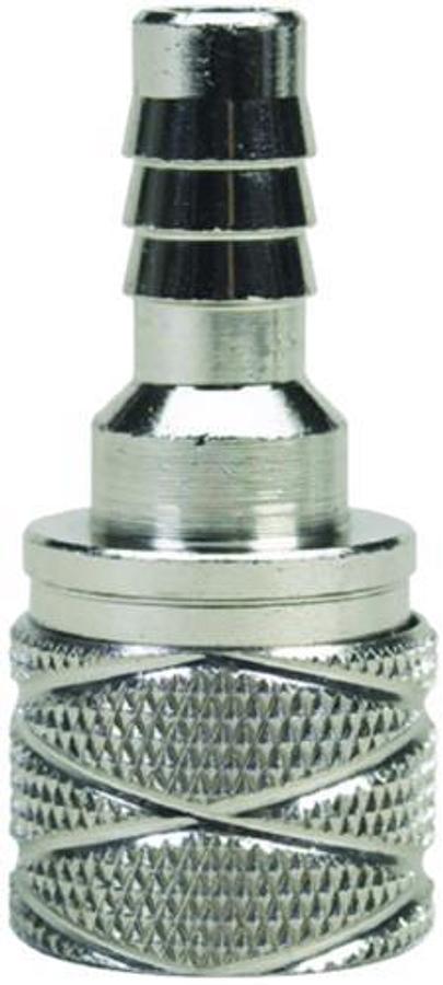 Chrome Plated Brass Female Hose Fitting for Suzuki 80HP and Up - 3/8in. Barb