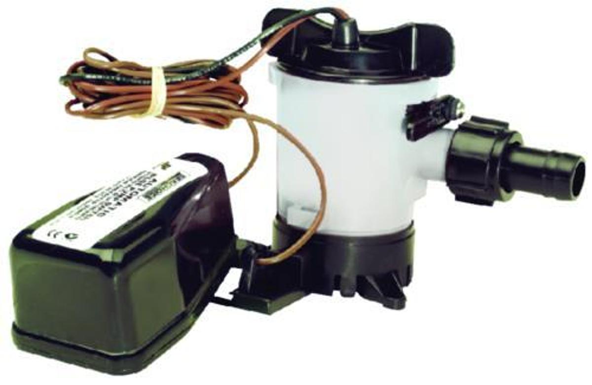 Bilge Pump and Float Switch - 500 GPH - 12 Volts - 2.5 Amps
