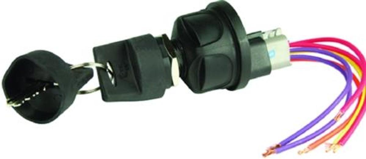 4 Position Ignition Sealed Keyed Switch