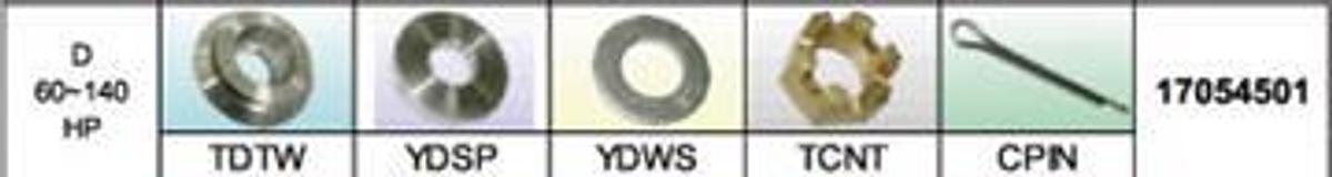 Fixed Pressed In Prop Hardware Kit for Tohatsu/Nissan - 60-140HP