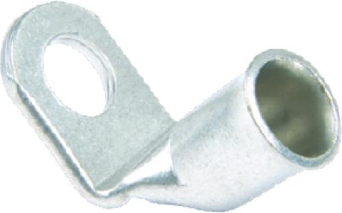 90deg. Tinned Copper Battery Lug - #6 - 3/8in. Hole - 2/pk