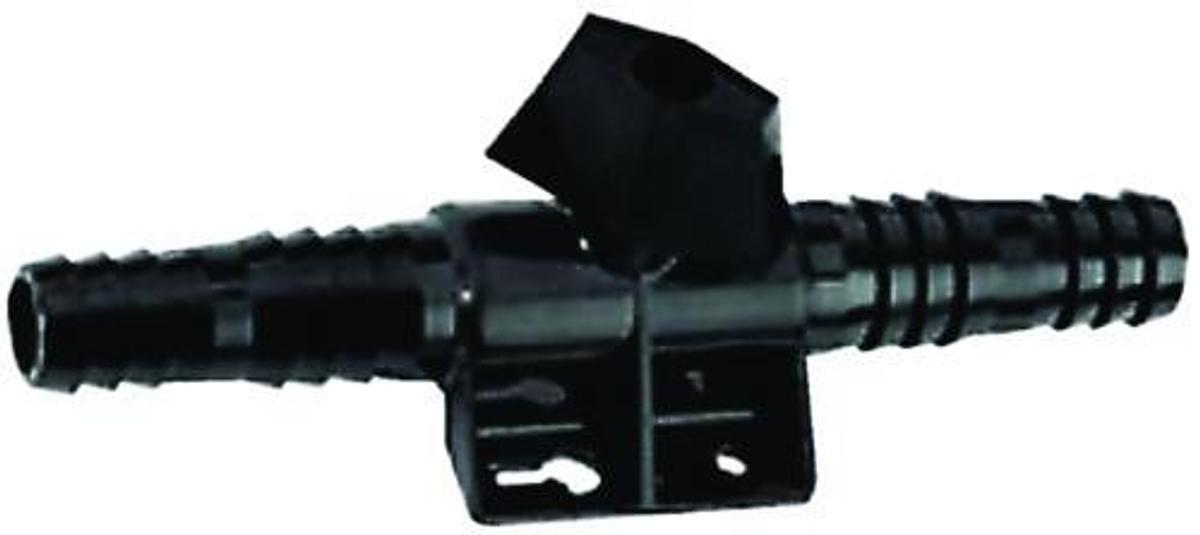 Livewell Valve Assembly - Overall Length: 5-3/4in.,  (2) 3/4in. Barbs and Shut Off Valve