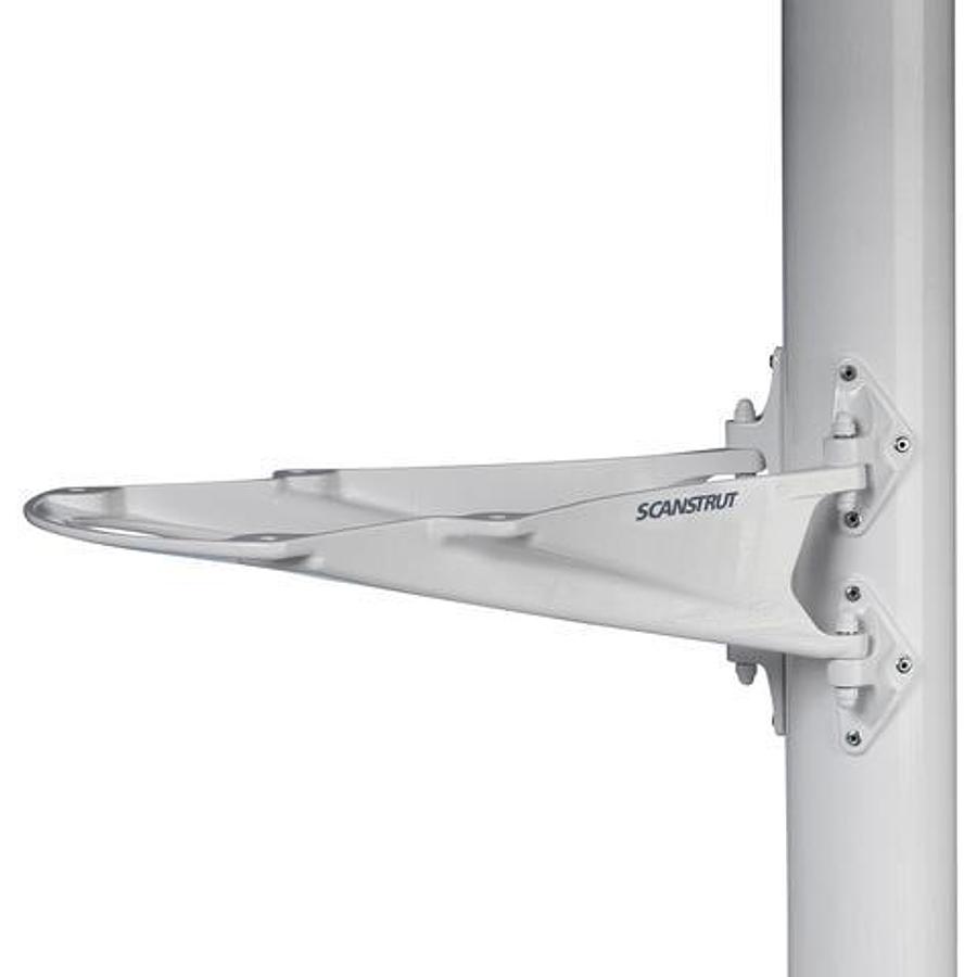 Mast Mount for 18ft Garmin Radome, Navico BR24/3G/4G, KVH M3/Raymarine 37 STV/Intellian i3