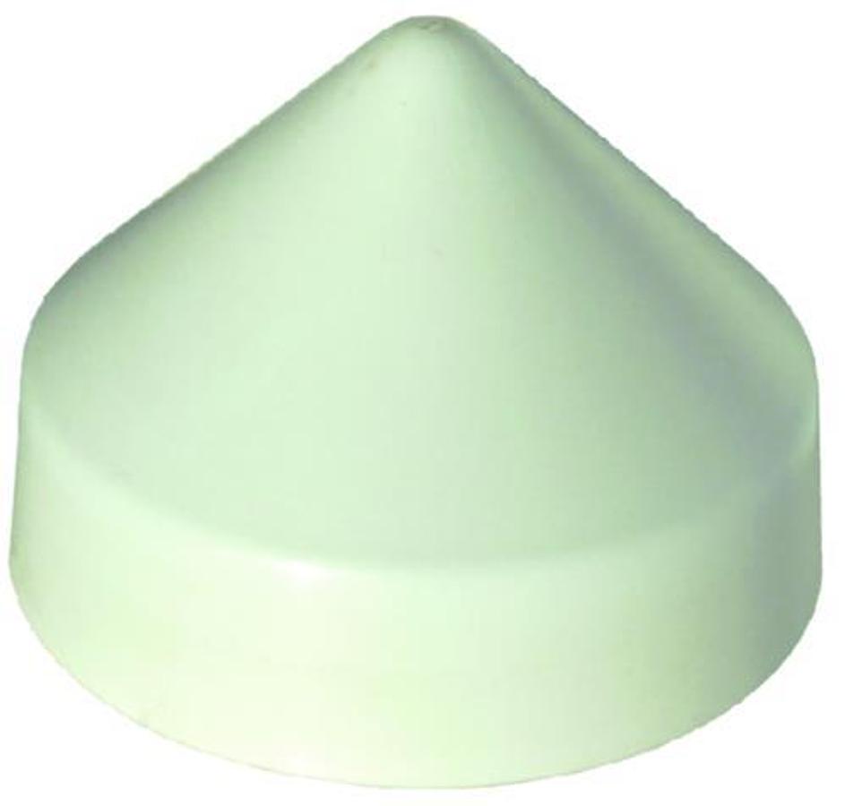 Cone Head PVC Piling Cap - 9in. - White