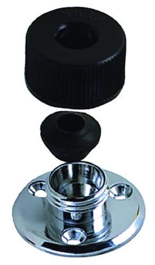 Watertight Cable Outlet - Chrome/Zinc