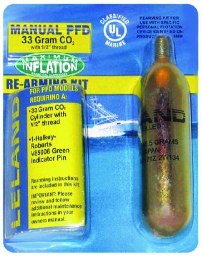 Re-Arming Kit for Inflatable Vest - Manual - 33g