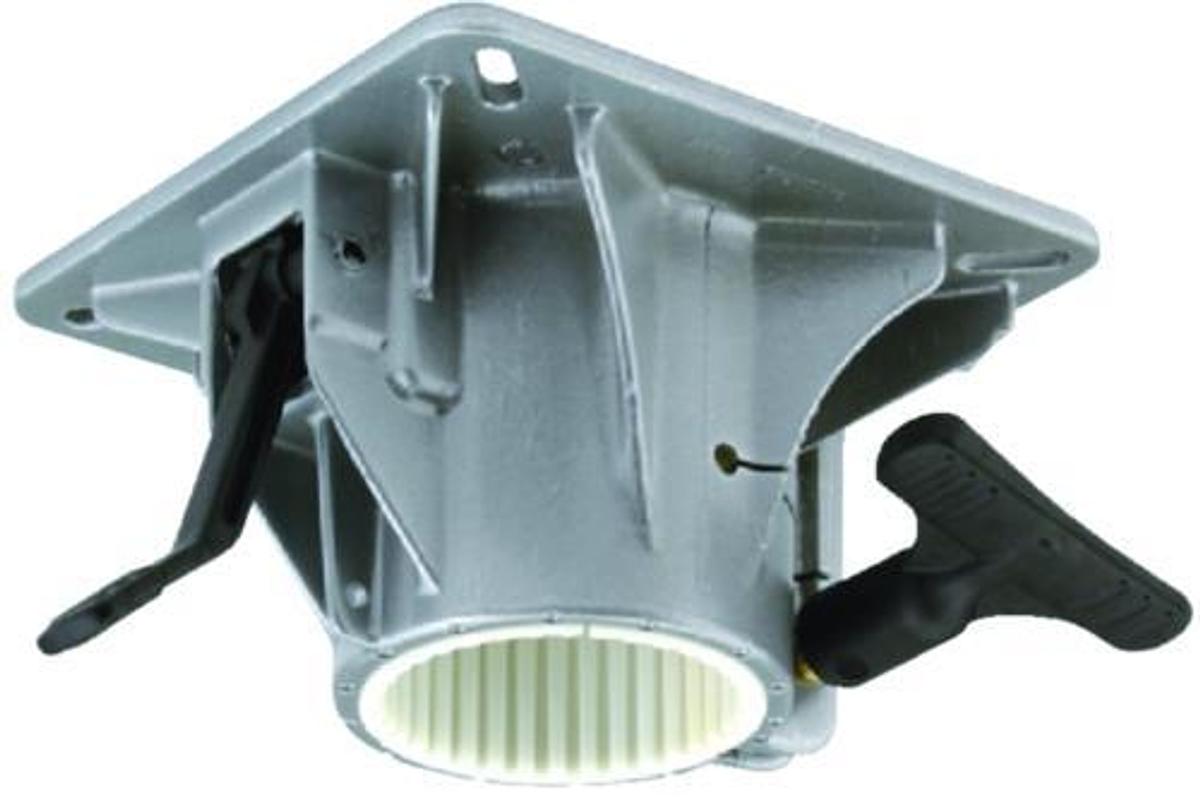 Painted Swivel Spider Seat Mount - Ribbed Stanchion Series - Powder Coat