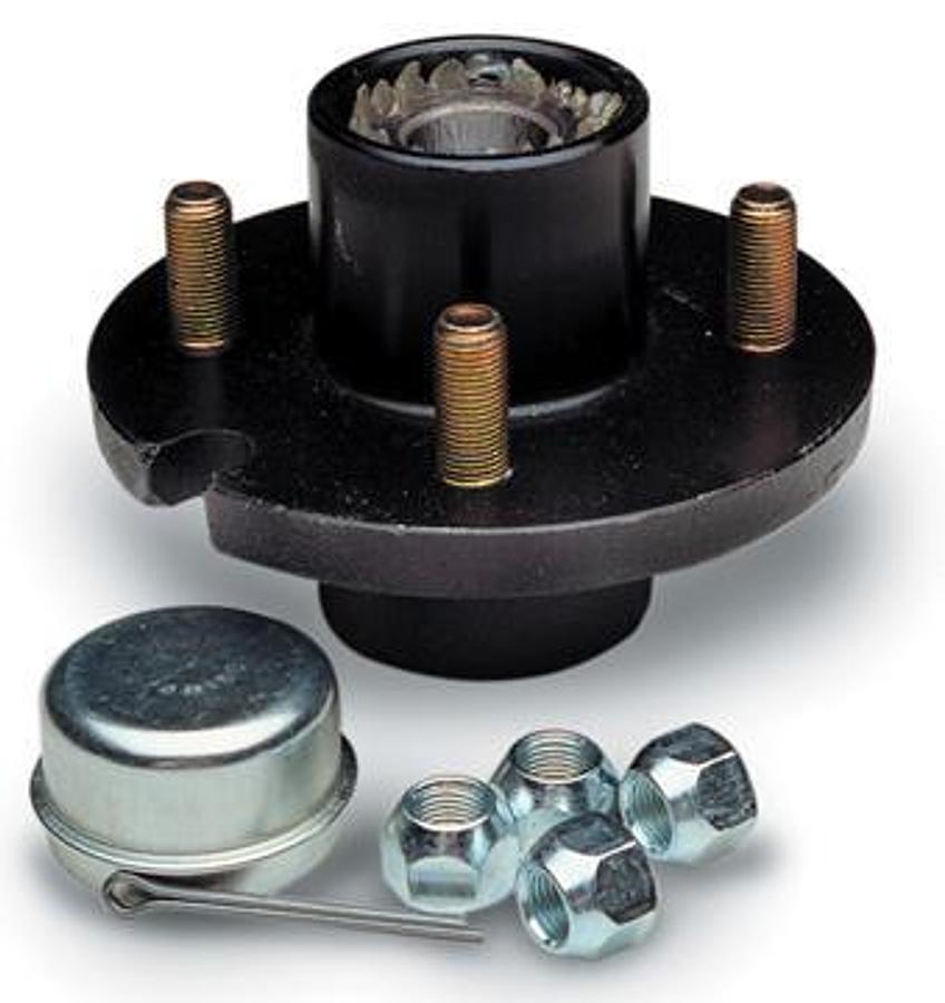 DMP Painted Hub Kit - 4 Stud - 1250lb. - 1in. Bearings