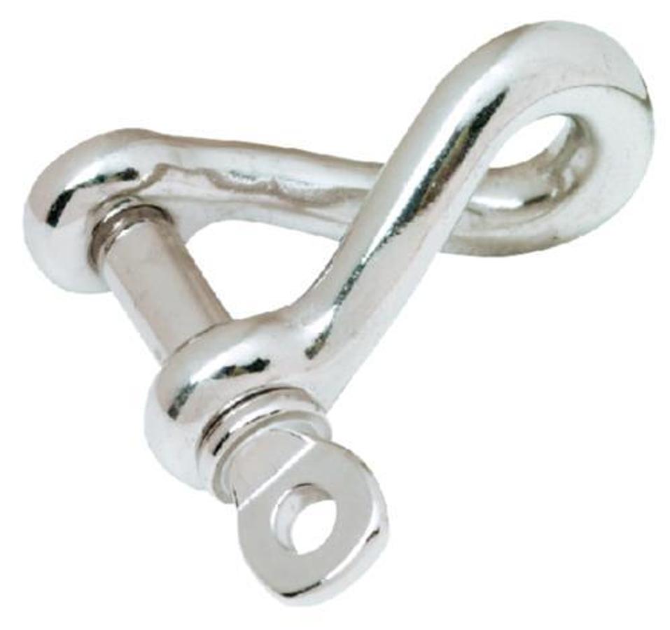 Stainless Steel Twisted Anchor Shackle - 3/16in.