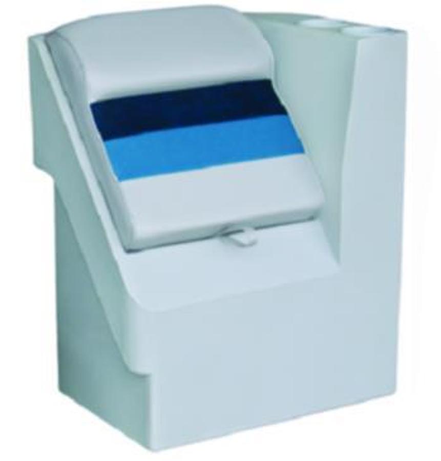 Deluxe Pontoon Lean Back Recliner - Right Radius - Gray/Navy/Blue