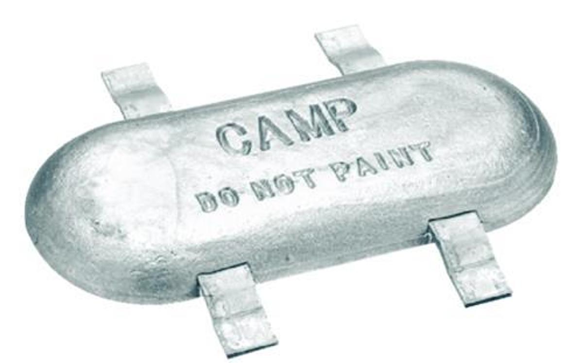 Strap Anode - Zinc - Size: 14in.L x 6-1/4in.W (Tapered)