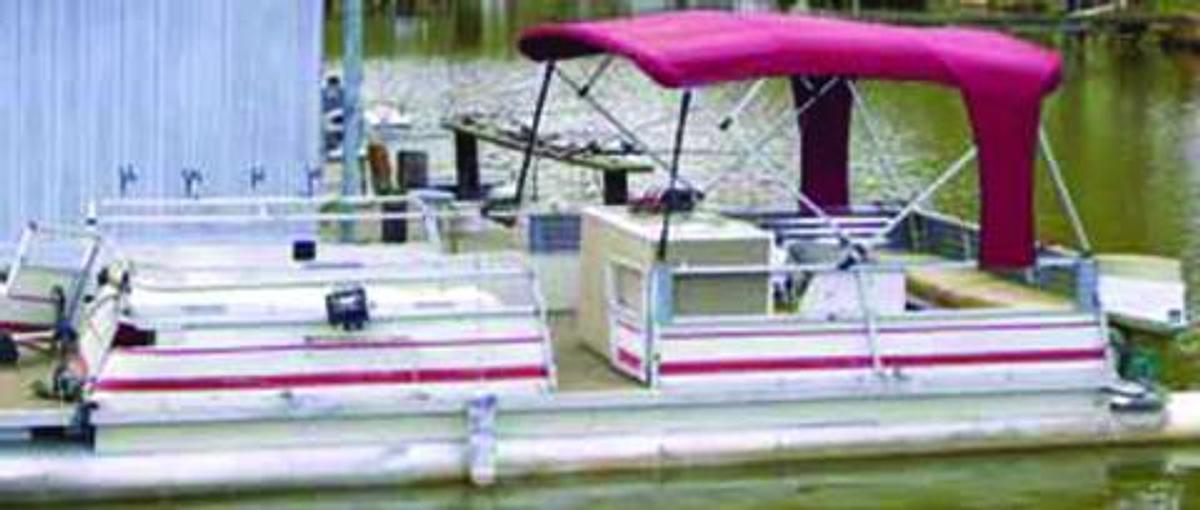 4 Bow 48in. Buggy Style Pontoon Bimini Top Fabric - 96in.-102in. - Linen