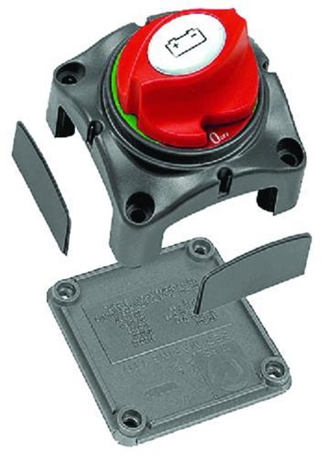 Contour Surface /Recessed Mount Manual Battery Master Switch - 6 to 48 Volts