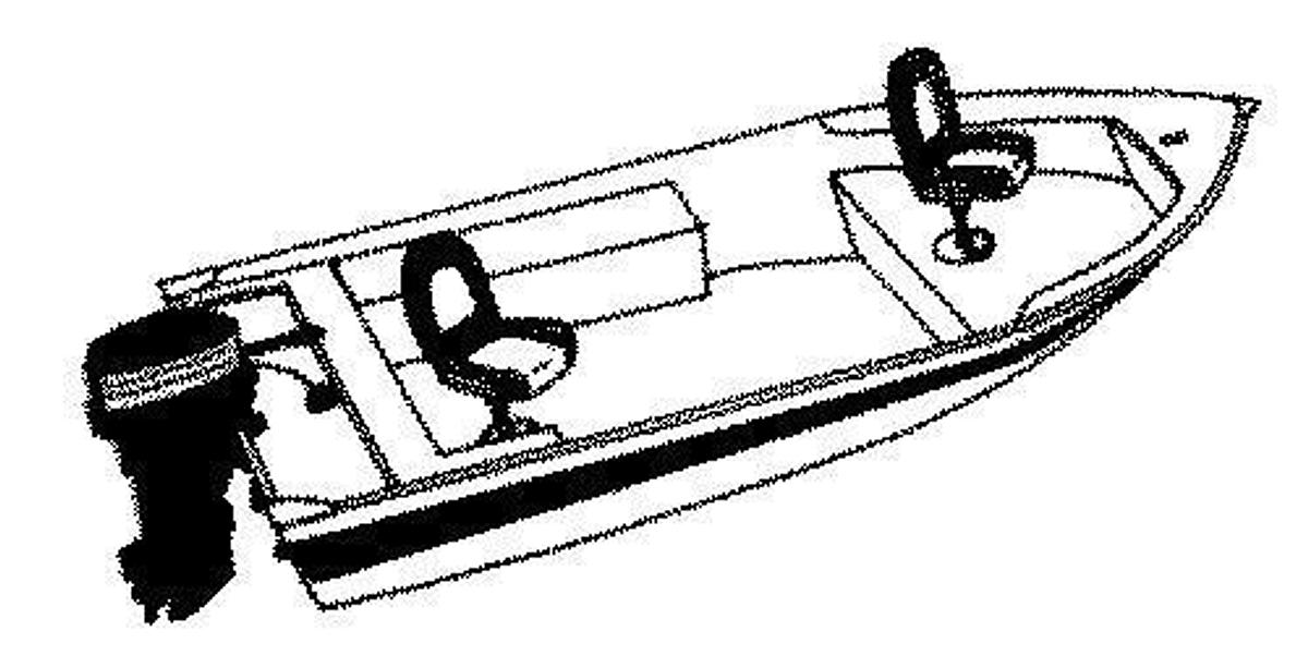 V-Hull Fishing Boat Cover Narrow Series - 14ft. 6in.