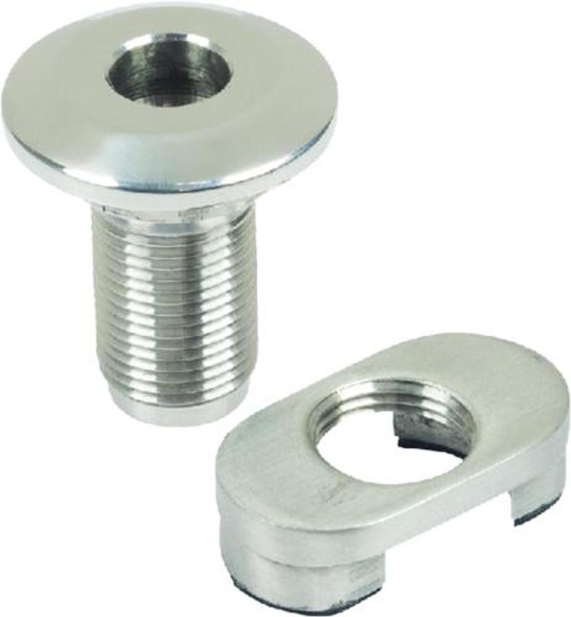 Receiver Only Stainless Steel Fender Holder Kit - 1/2in.