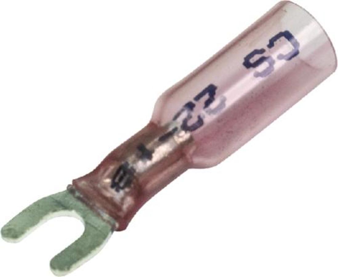 3-To-1 Heat Shrink Spade Terminal - 22-18ga. - #6 Stud - 25/Bag