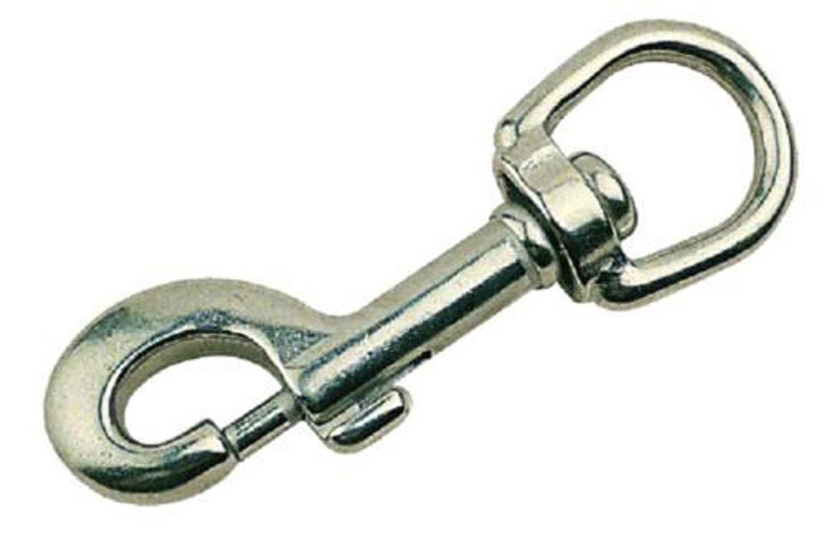 Stainless Steel Swivel Eye Bolt Snap - 3 9/16in.